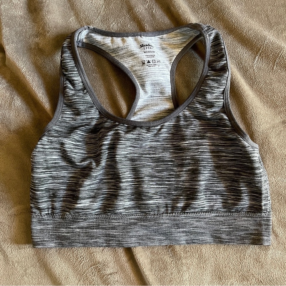 Shadow Sport Set of 2 Sports Bras Gray and Blue - Picture 2 of 7